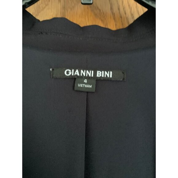 Gianni Bini Asymmetrical Blazer Black 4 - Picture 2 of 2